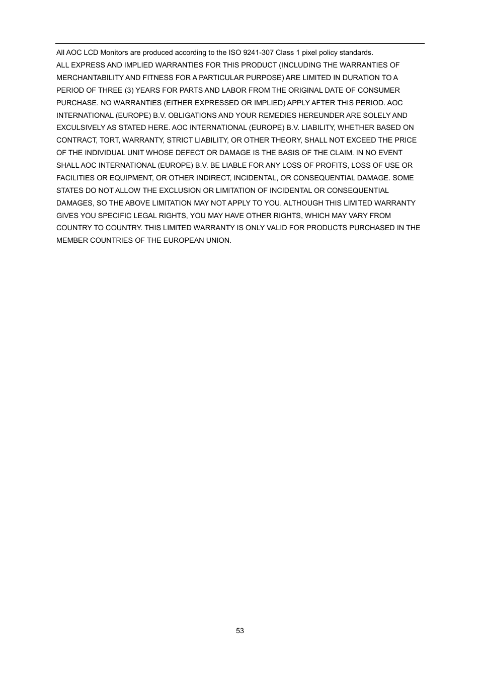 AOC G2460PG User Manual | Page 53 / 55