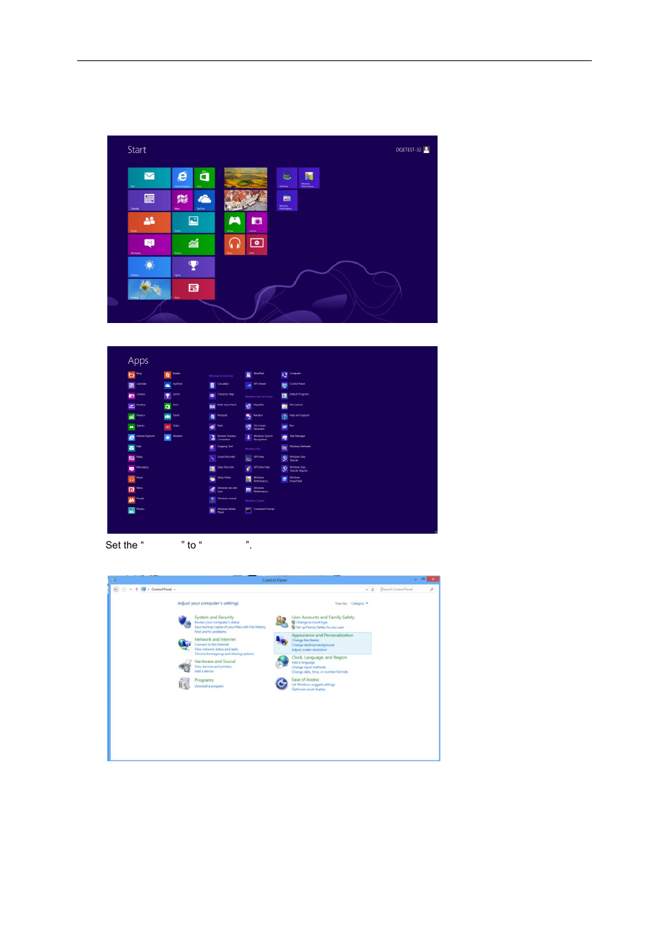 Windows 8 | AOC G2460PQU User Manual | Page 17 / 59