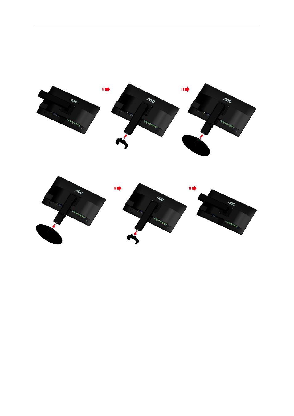 Setup stand & base | AOC G2460PQU User Manual | Page 9 / 59