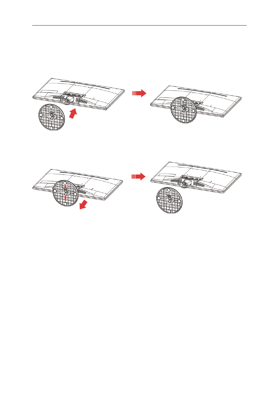 Setup stand & base | AOC I2421VWH User Manual | Page 10 / 71