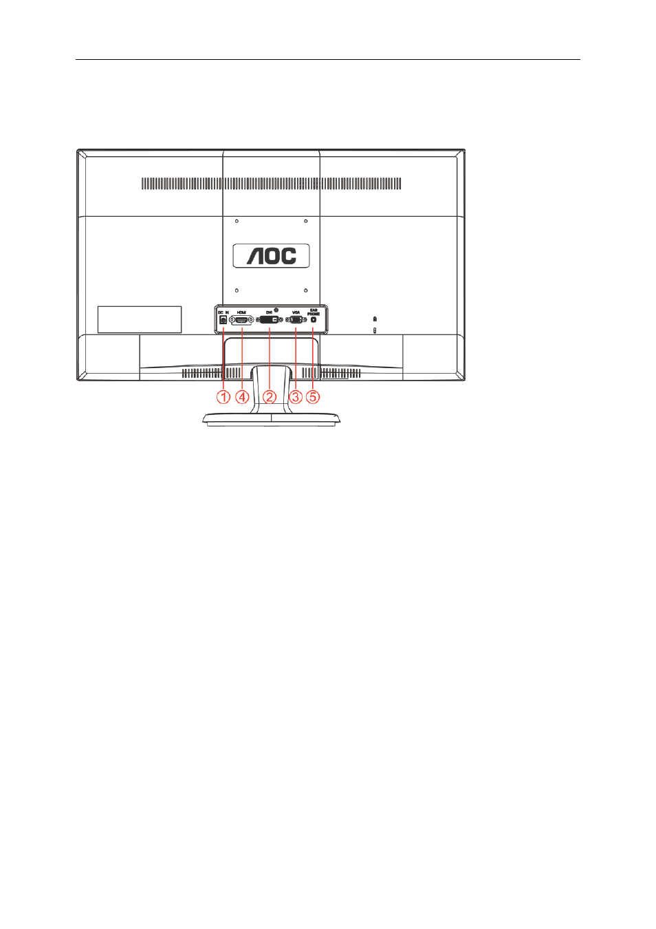 Connecting the monitor | AOC I2421VWH User Manual | Page 12 / 71