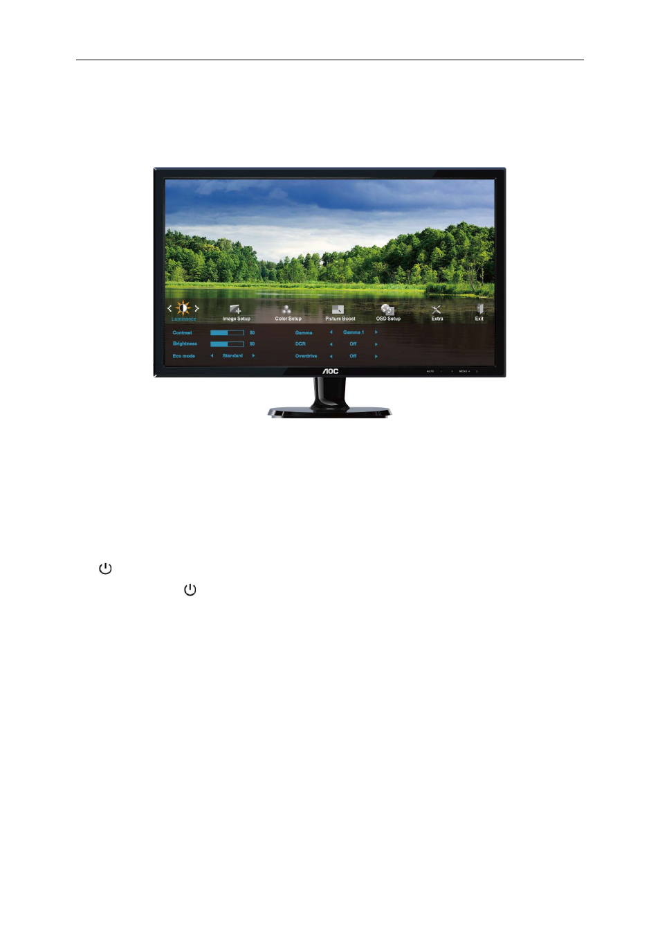 Osd setting | AOC I2421VWH User Manual | Page 22 / 71