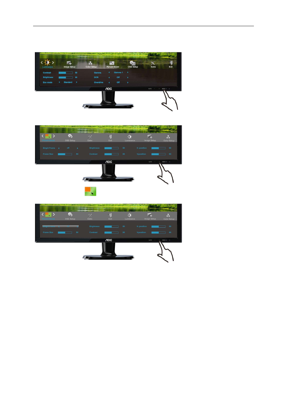 Picture boost | AOC I2421VWH User Manual | Page 29 / 71