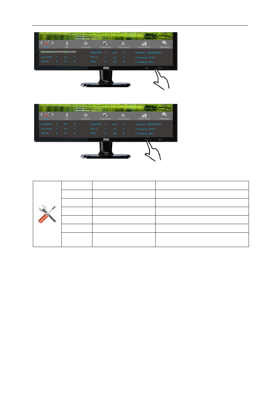 AOC I2421VWH User Manual | Page 34 / 71