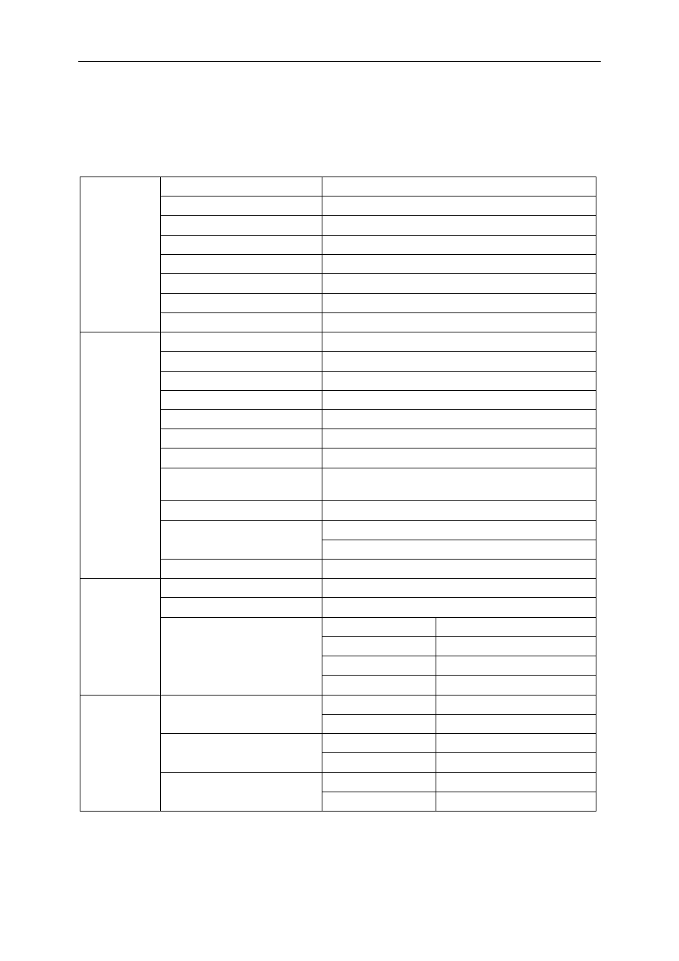 Specification, General specification(23.6”) | AOC I2421VWH User Manual | Page 55 / 71
