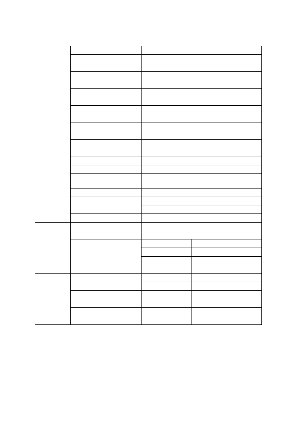 General specification(27”) | AOC I2421VWH User Manual | Page 56 / 71