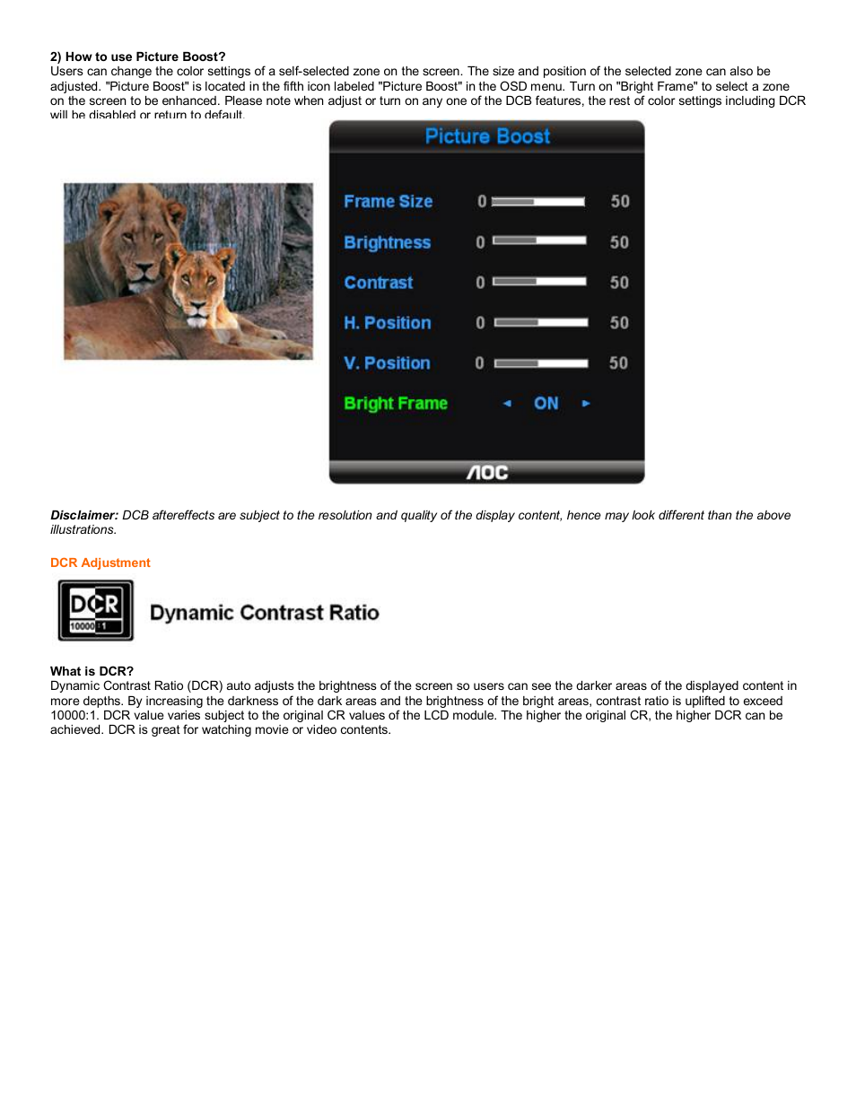 AOC 619Fh User Manual | Page 12 / 26