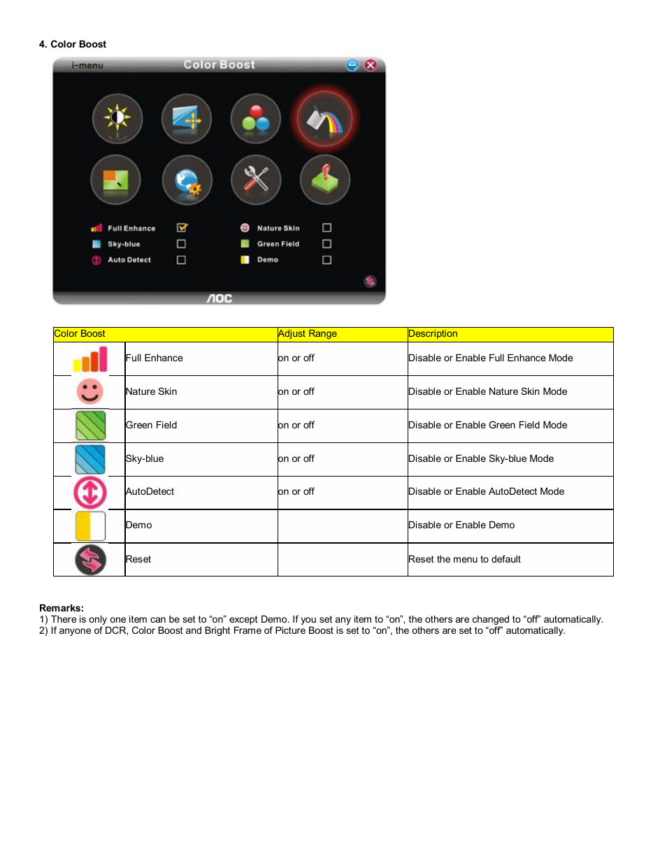AOC 619Fh User Manual | Page 20 / 26