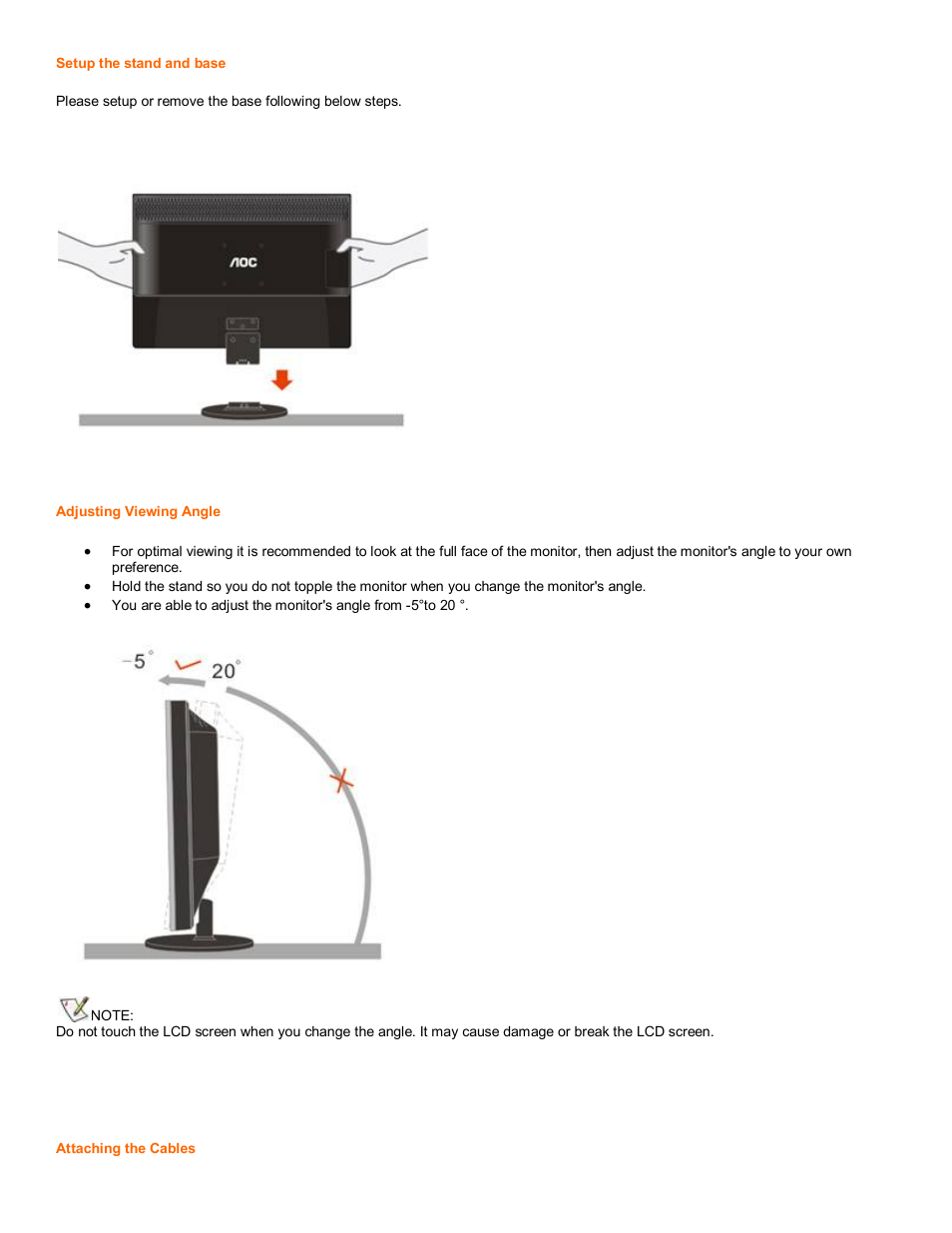 AOC 619Fh User Manual | Page 4 / 26