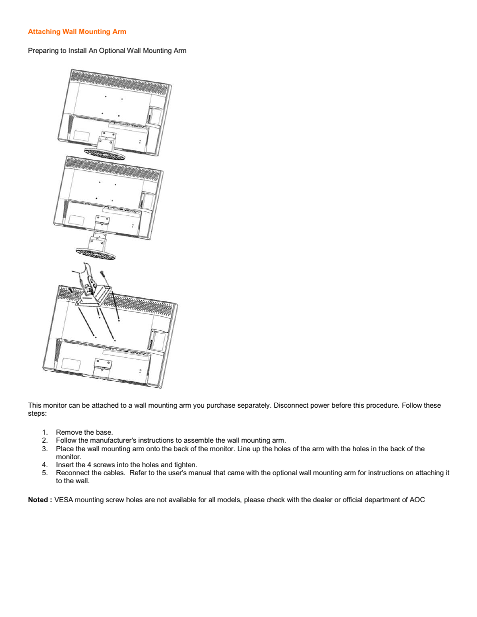 AOC 619Fh User Manual | Page 6 / 26
