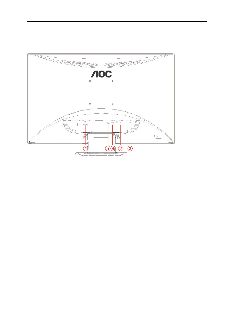 Connecting the monitor | AOC E2727SHE User Manual | Page 12 / 70