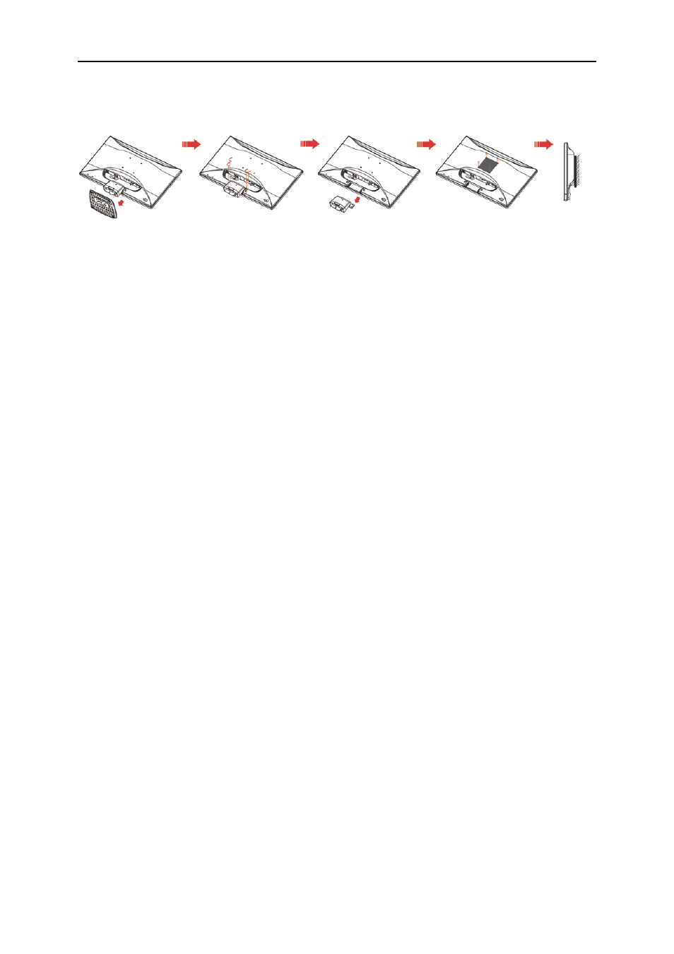 Wall mounting | AOC E2727SHE User Manual | Page 13 / 70