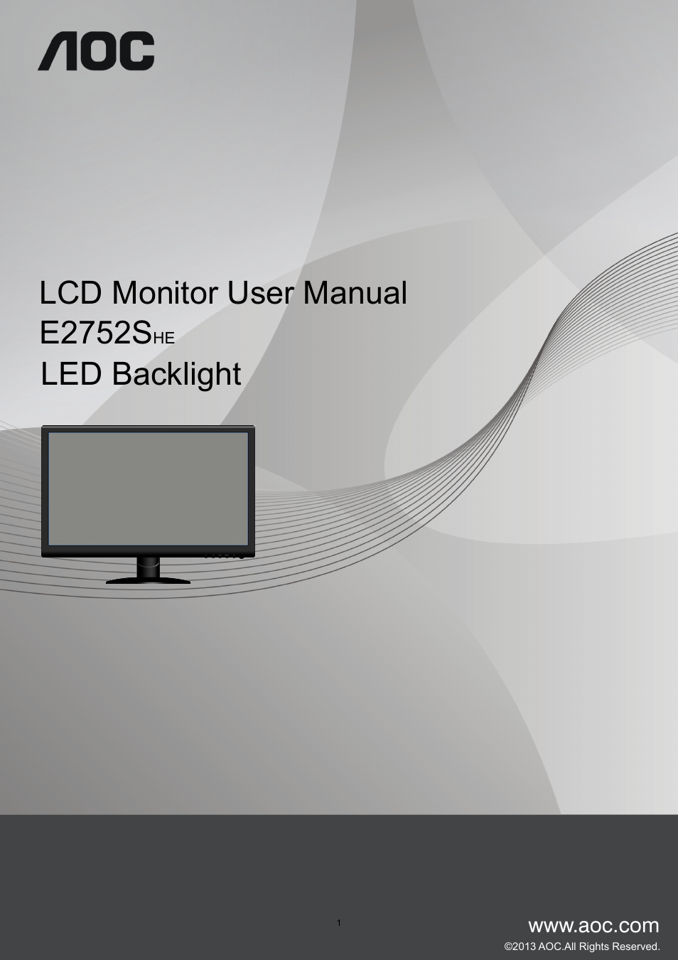 AOC e2752She User Manual | 61 pages