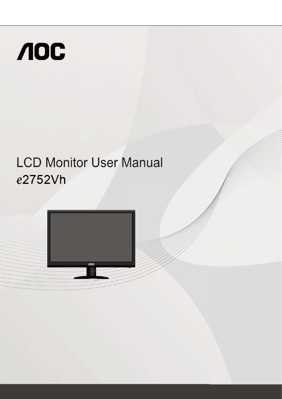 AOC e2752Vh User Manual | 59 pages