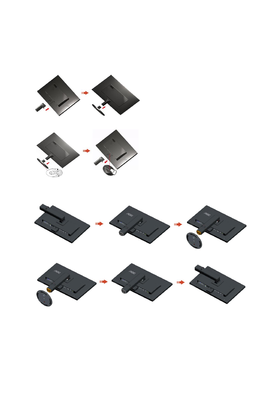 Setup stand | AOC E2770SHE User Manual | Page 10 / 74