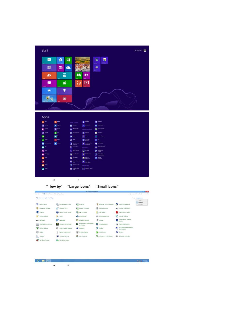 Windows 8 | AOC E2770SHE User Manual | Page 44 / 74