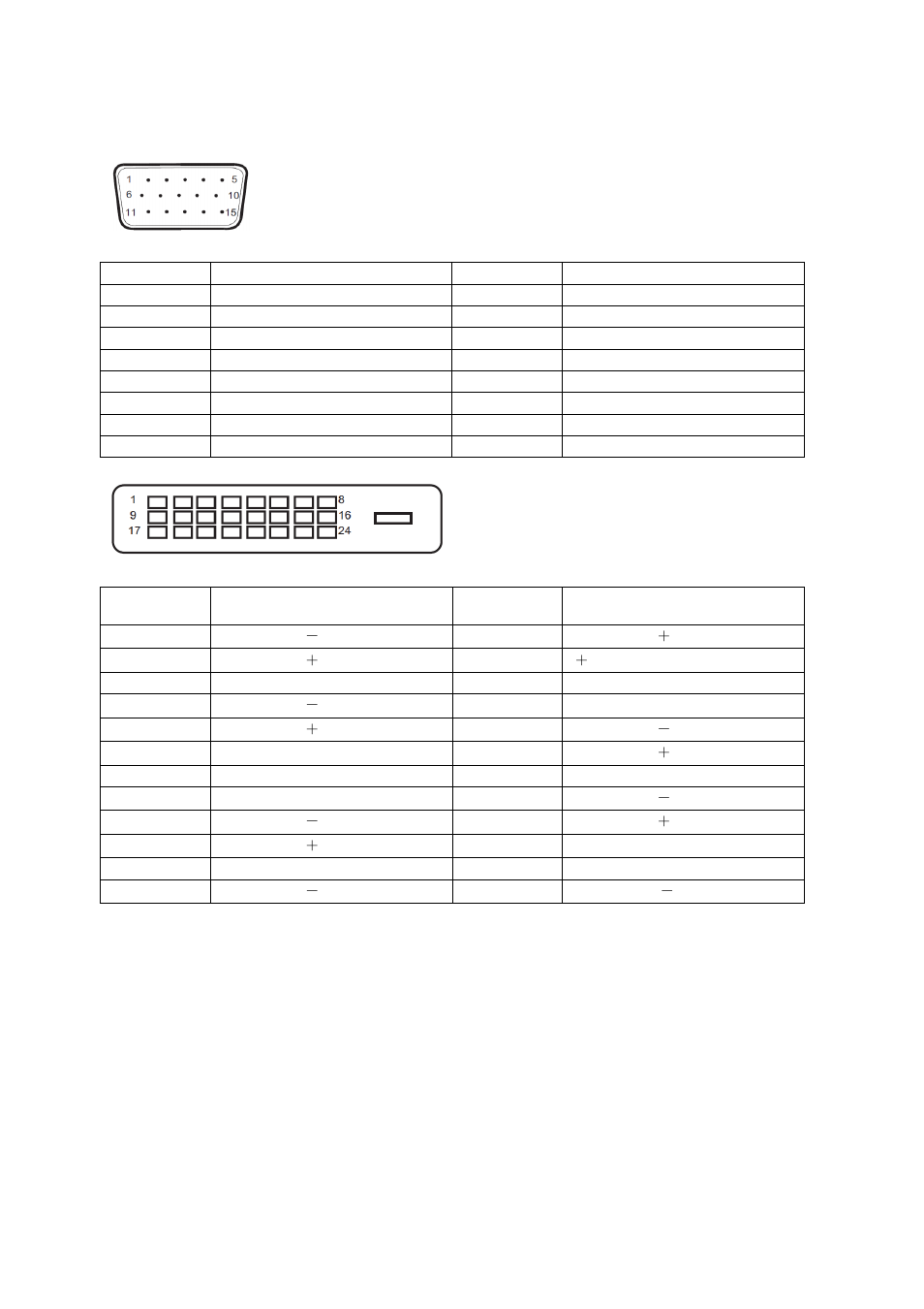 Pin assignments | AOC G2770PQU User Manual | Page 62 / 75