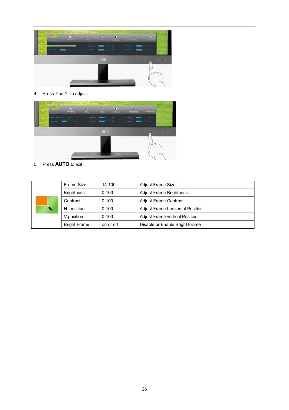 AOC I2757Fh User Manual | Page 26 / 58