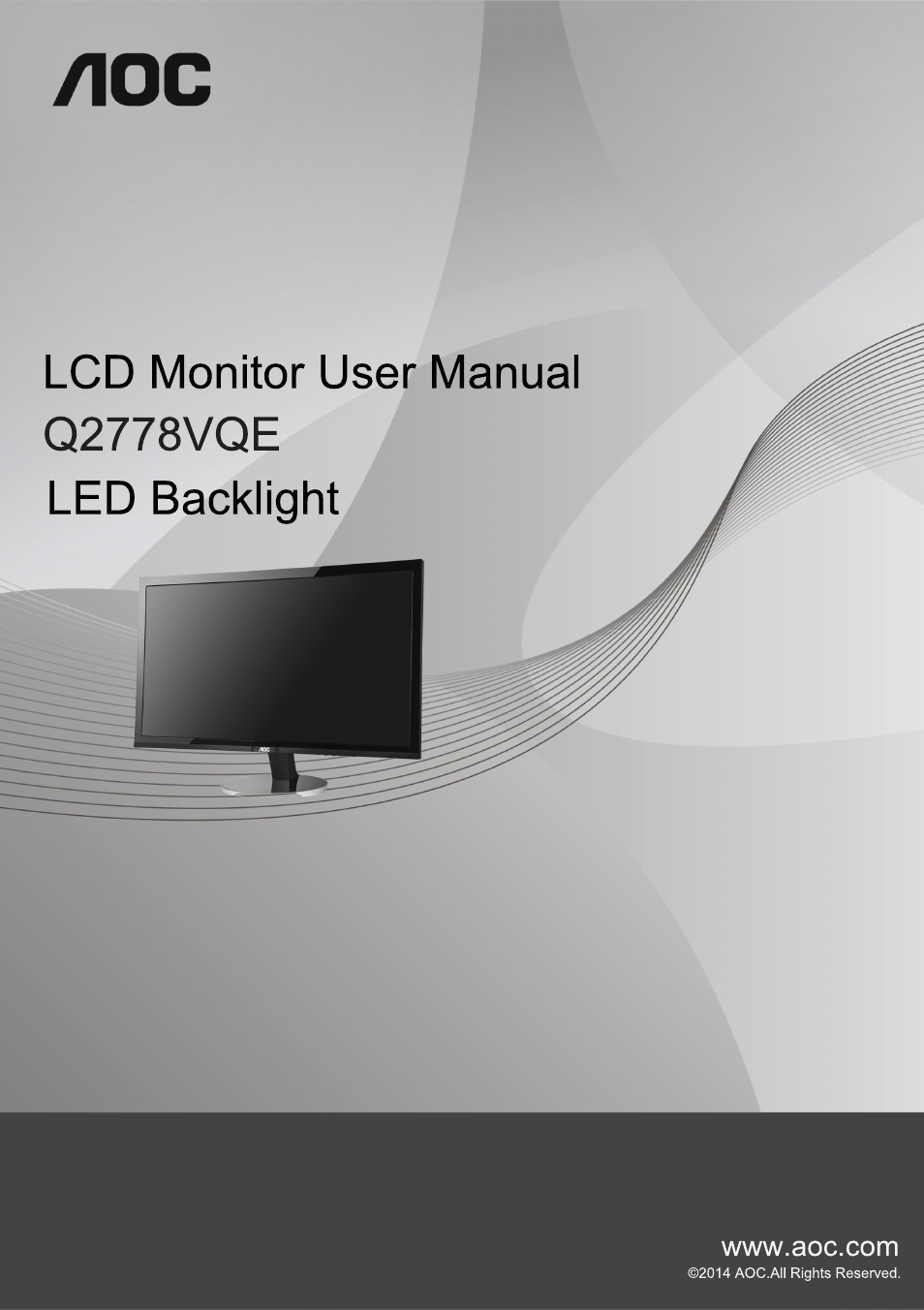 AOC Q2778VQE User Manual | 71 pages