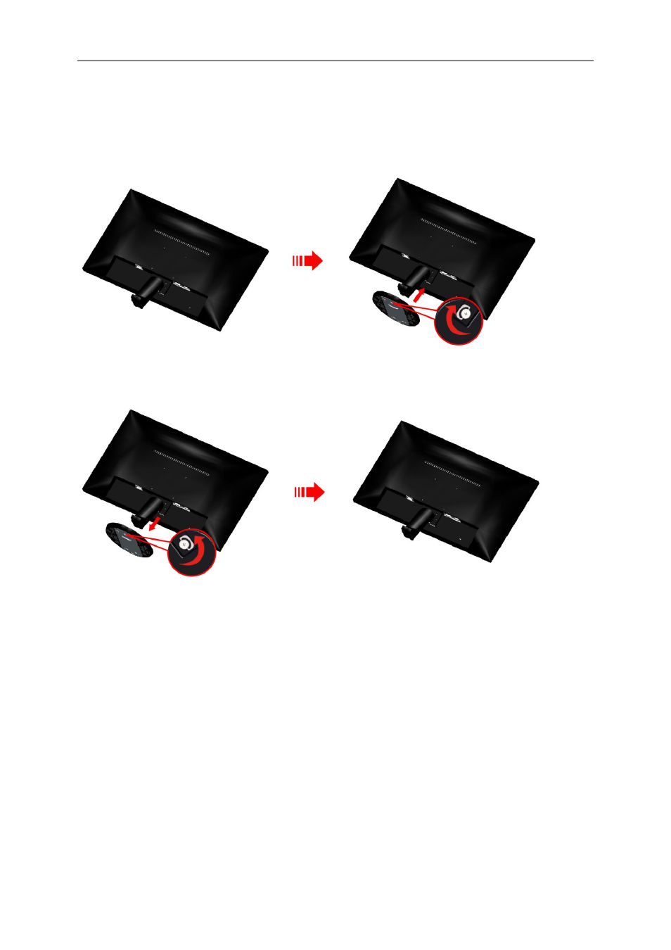 Setup stand & base | AOC Q2778VQE User Manual | Page 10 / 71