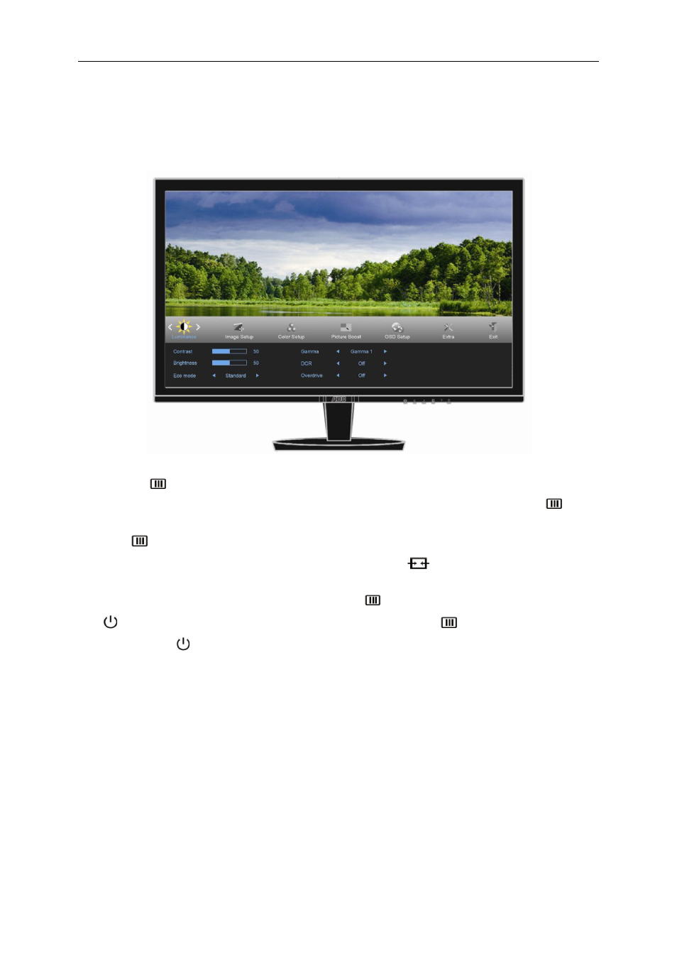 Osd setting | AOC Q2778VQE User Manual | Page 22 / 71