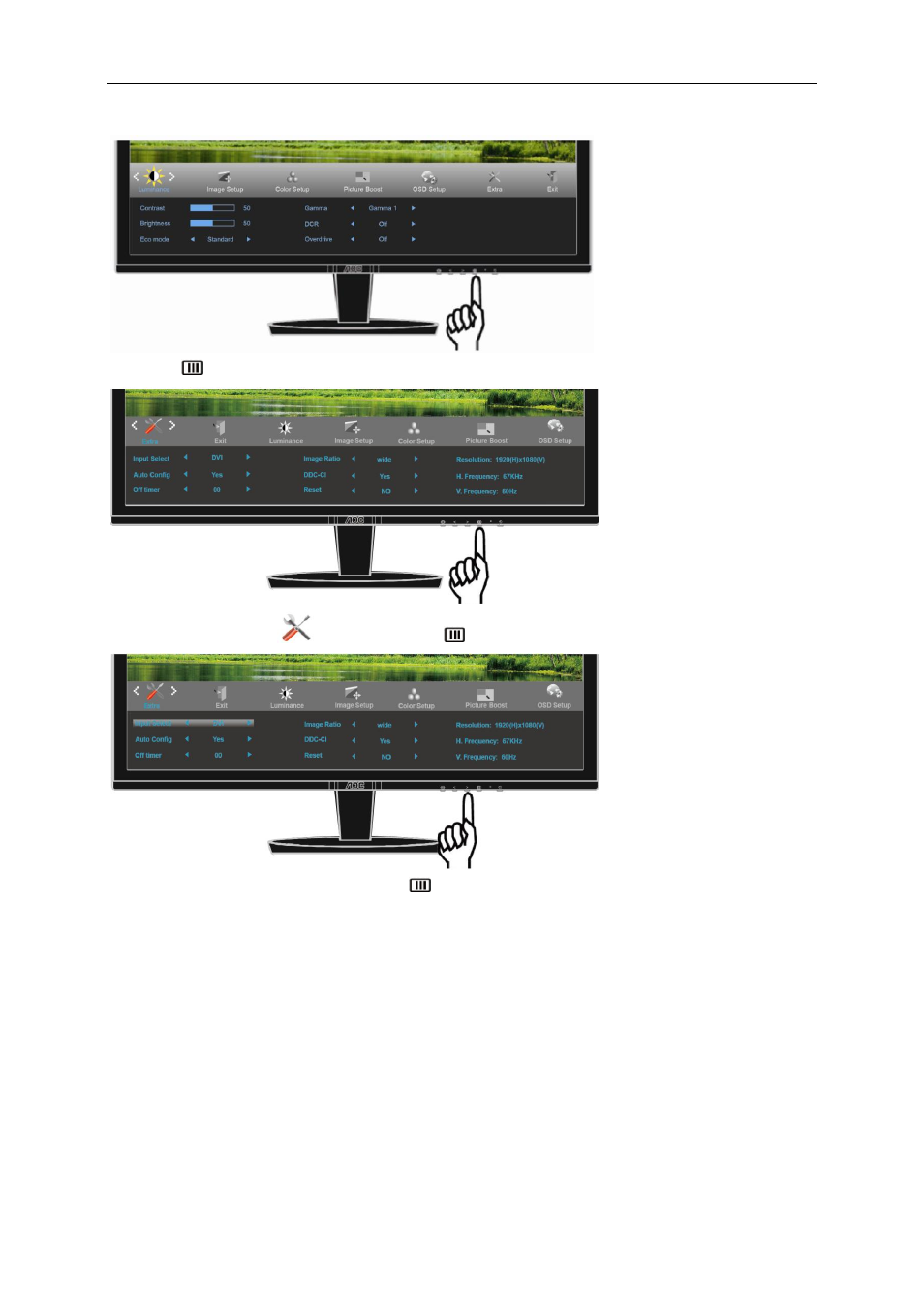 Extra | AOC Q2778VQE User Manual | Page 33 / 71