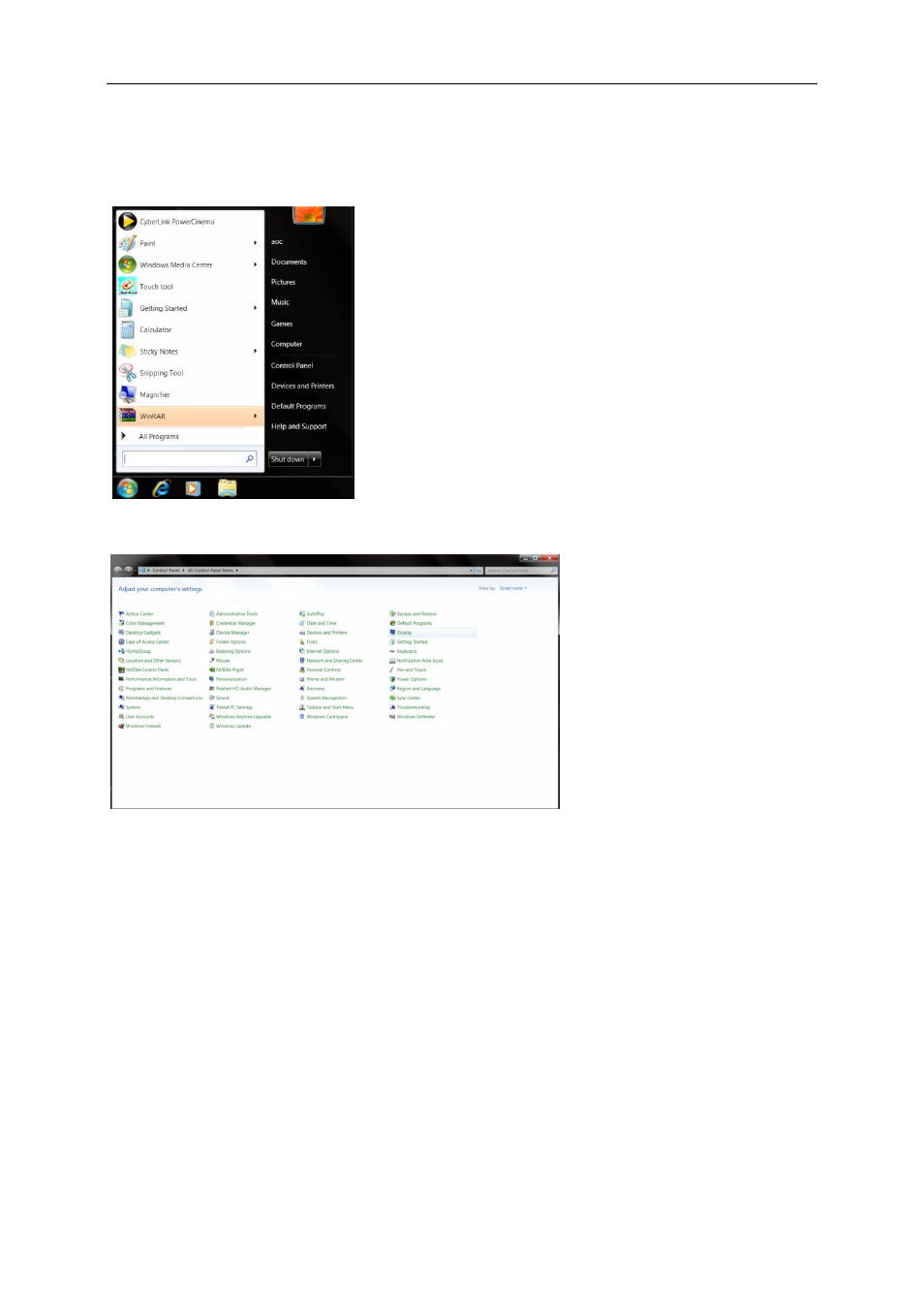 Windows 7 | AOC Q2778VQE User Manual | Page 41 / 71