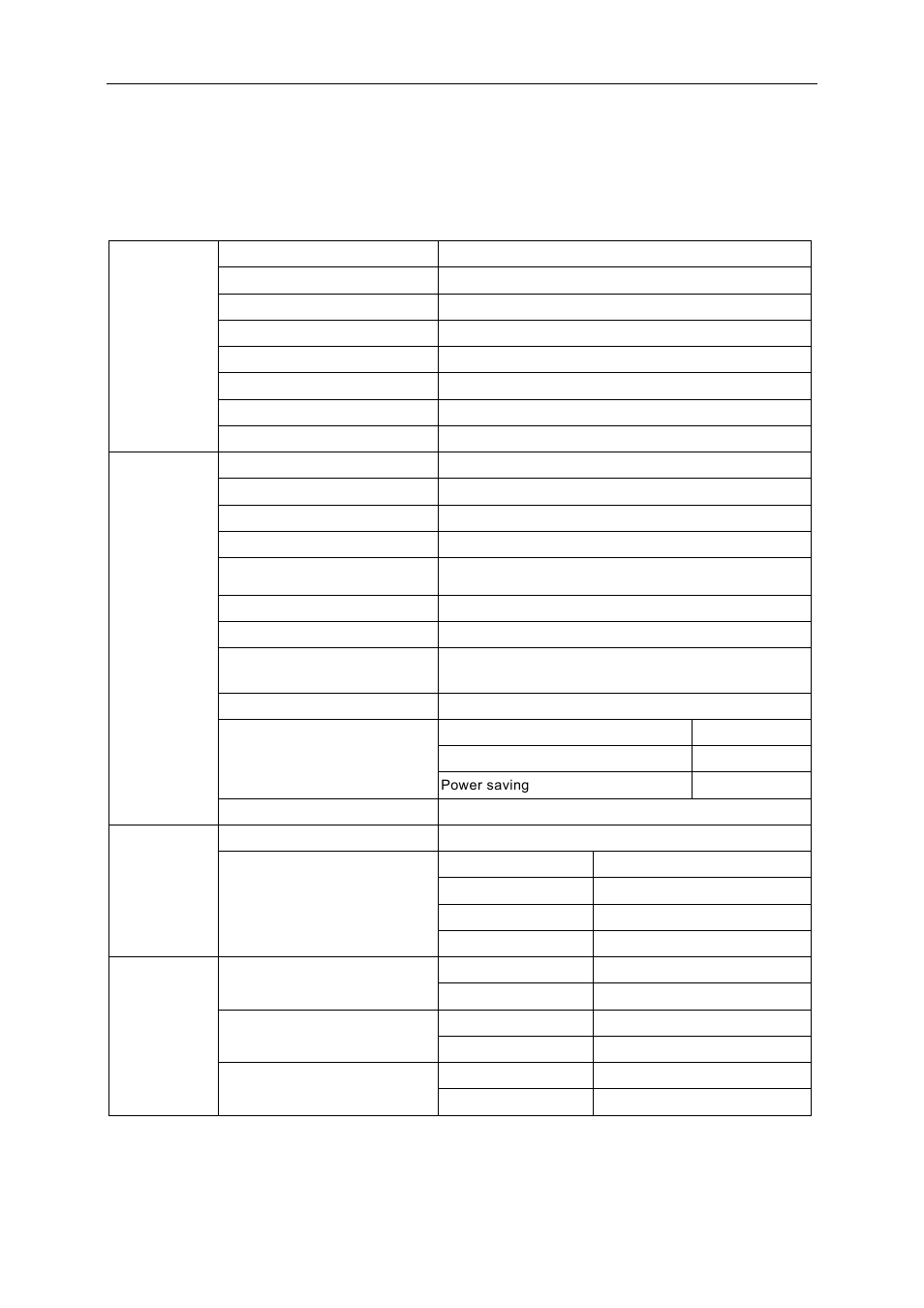 Specification, General specification | AOC Q2778VQE User Manual | Page 55 / 71