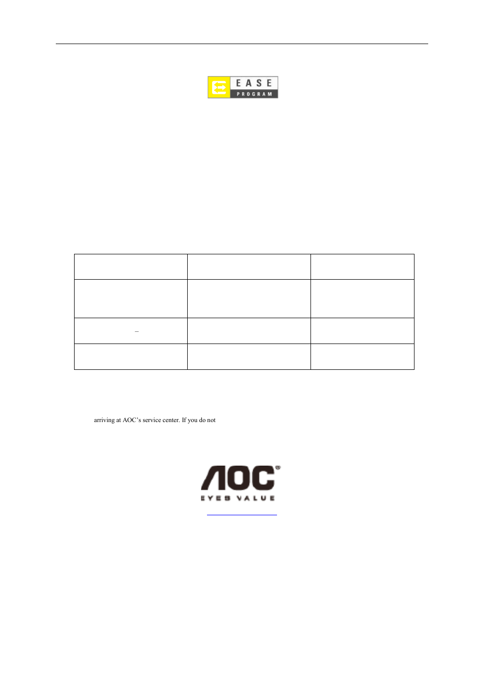 Ease programe | AOC Q2778VQE User Manual | Page 70 / 71