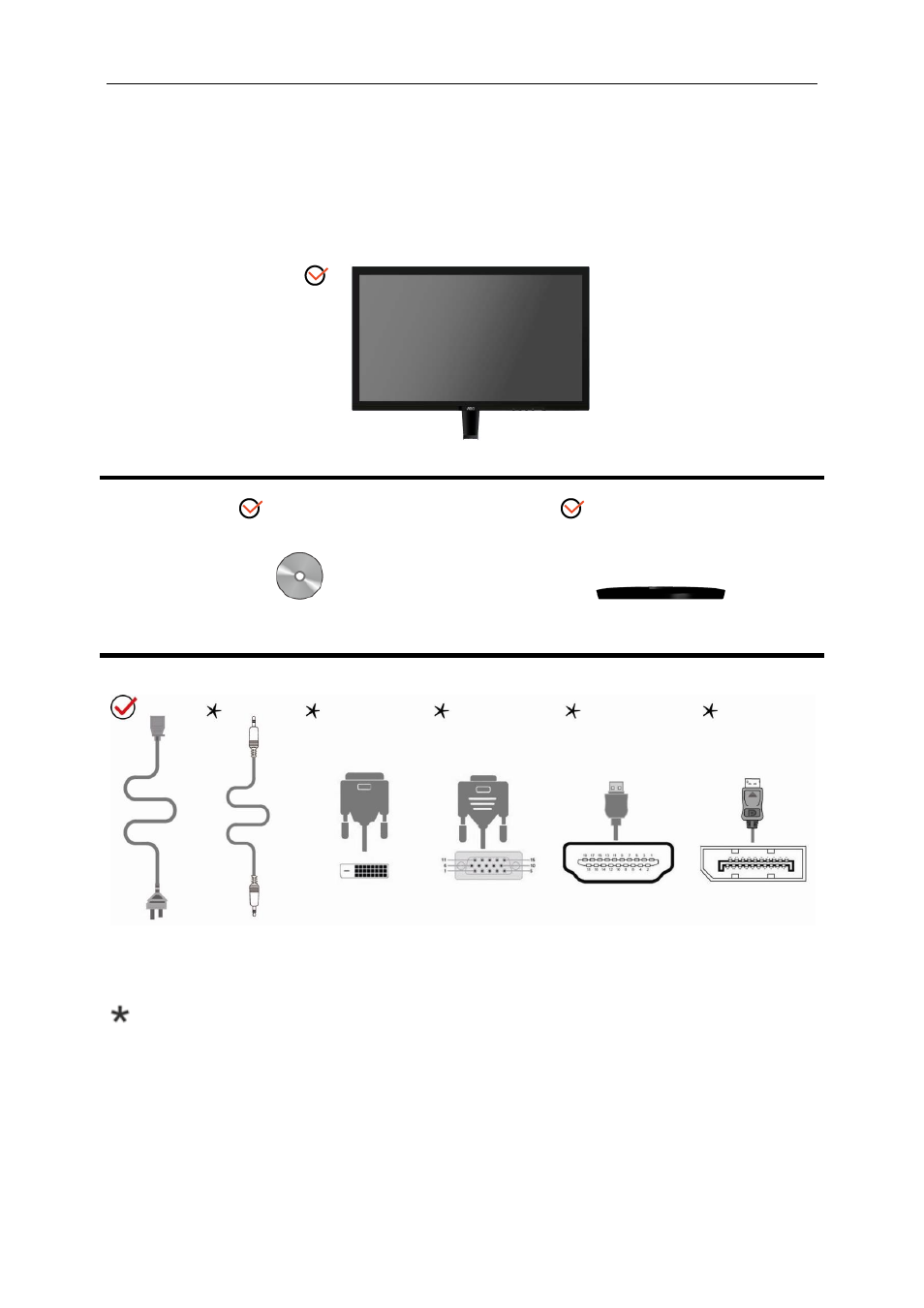 Setup, Contents in box | AOC Q2778VQE User Manual | Page 9 / 71