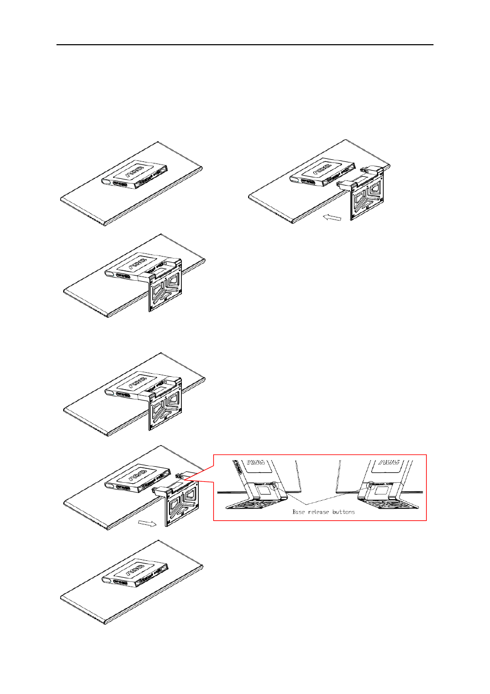 Setup base | AOC Q2963PM User Manual | Page 10 / 58