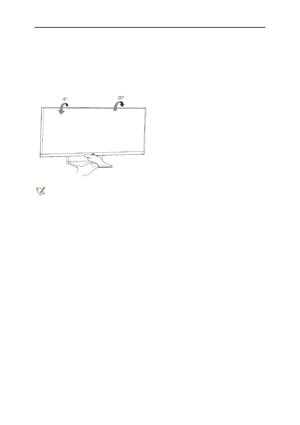 Adjusting viewing angle | AOC Q2963PM User Manual | Page 12 / 58