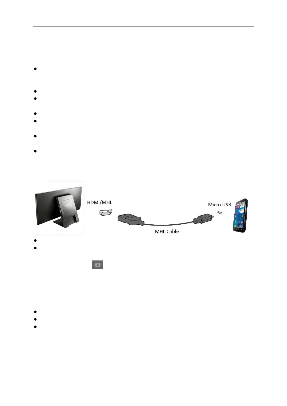 Using "mhl(mobile high-definition link) | AOC Q2963PM User Manual | Page 13 / 58