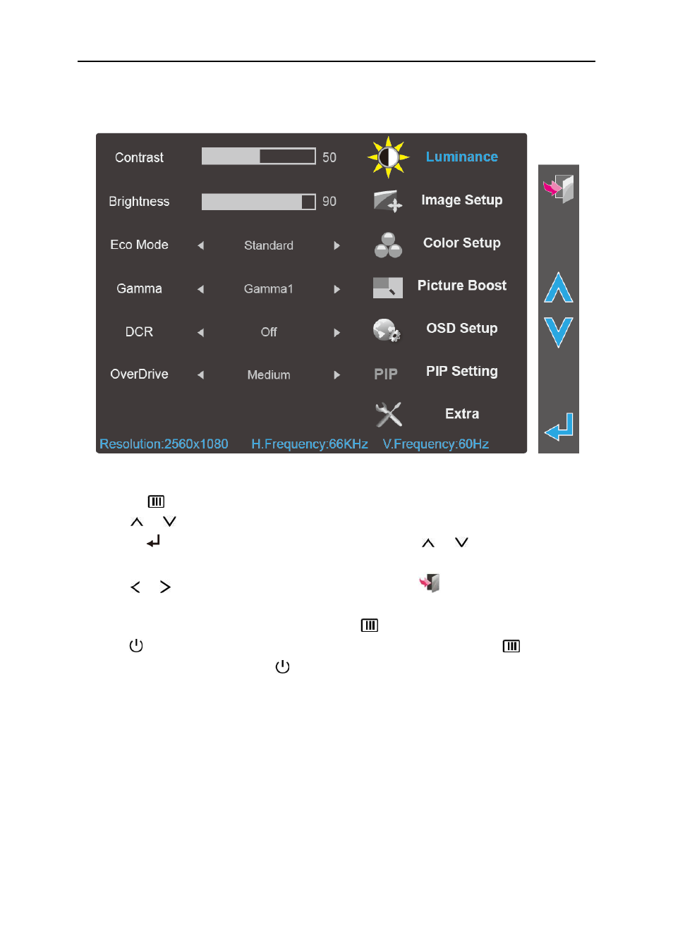 Osd setting | AOC Q2963PM User Manual | Page 21 / 58