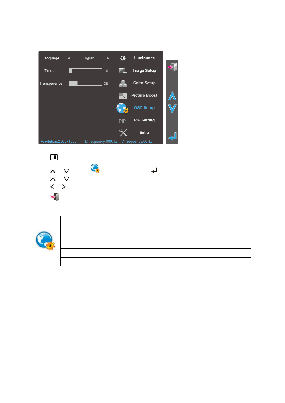 Osd setup | AOC Q2963PM User Manual | Page 26 / 58