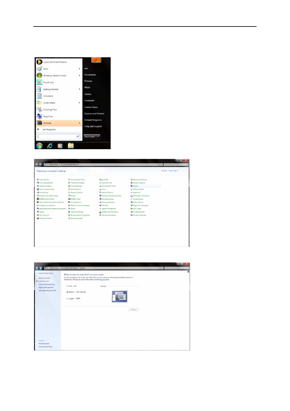 Windows 7 | AOC Q2963PM User Manual | Page 34 / 58