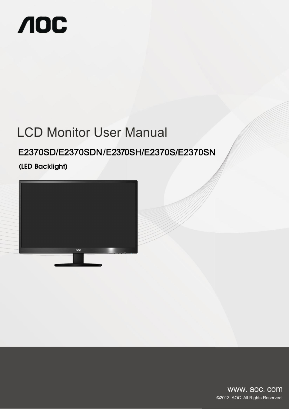 AOC E2370SN User Manual | 69 pages