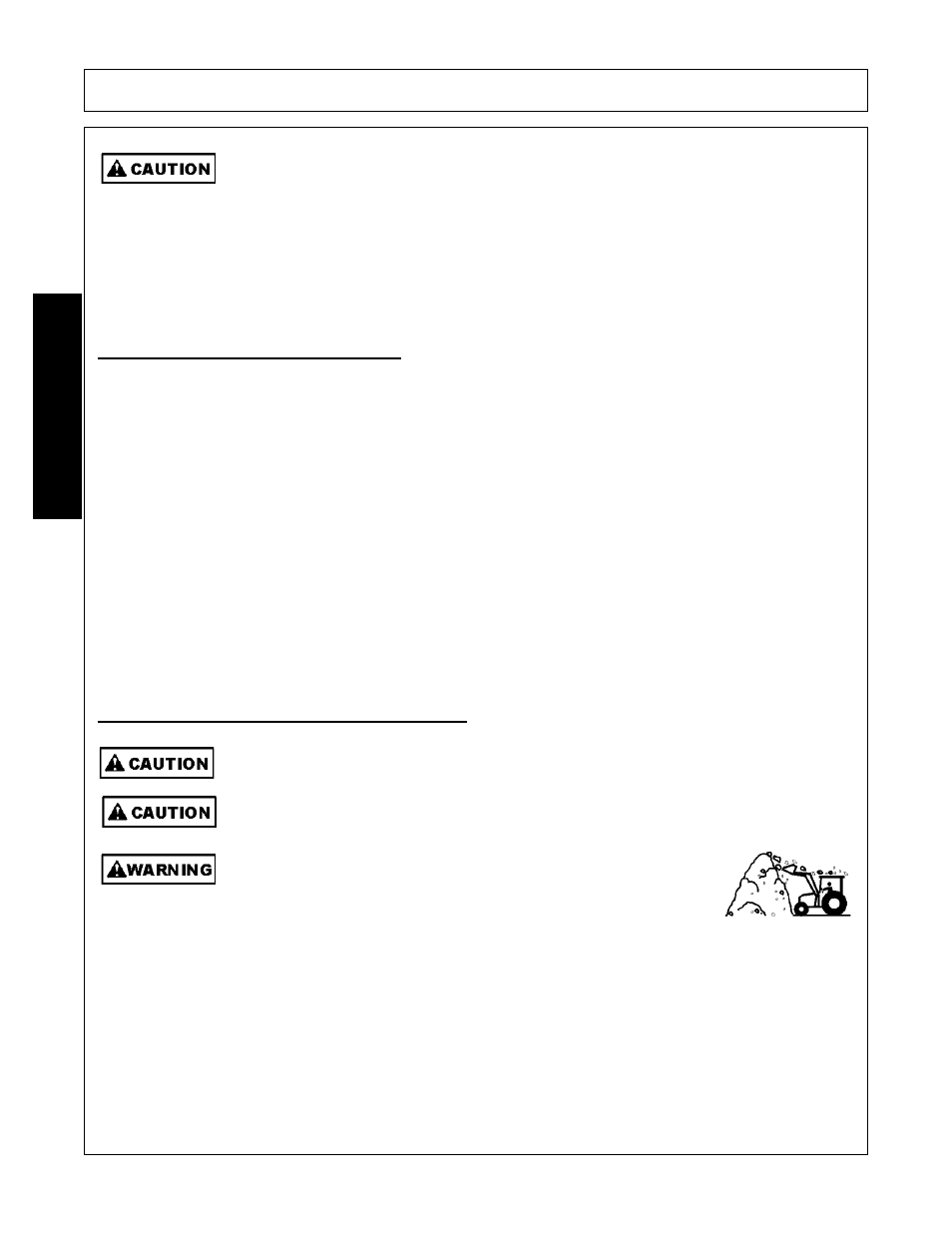 1 driving the tractor and loader, Operating the tractor and loader, Operation | Opera t ion | Bush Hog 2545 User Manual | Page 62 / 100