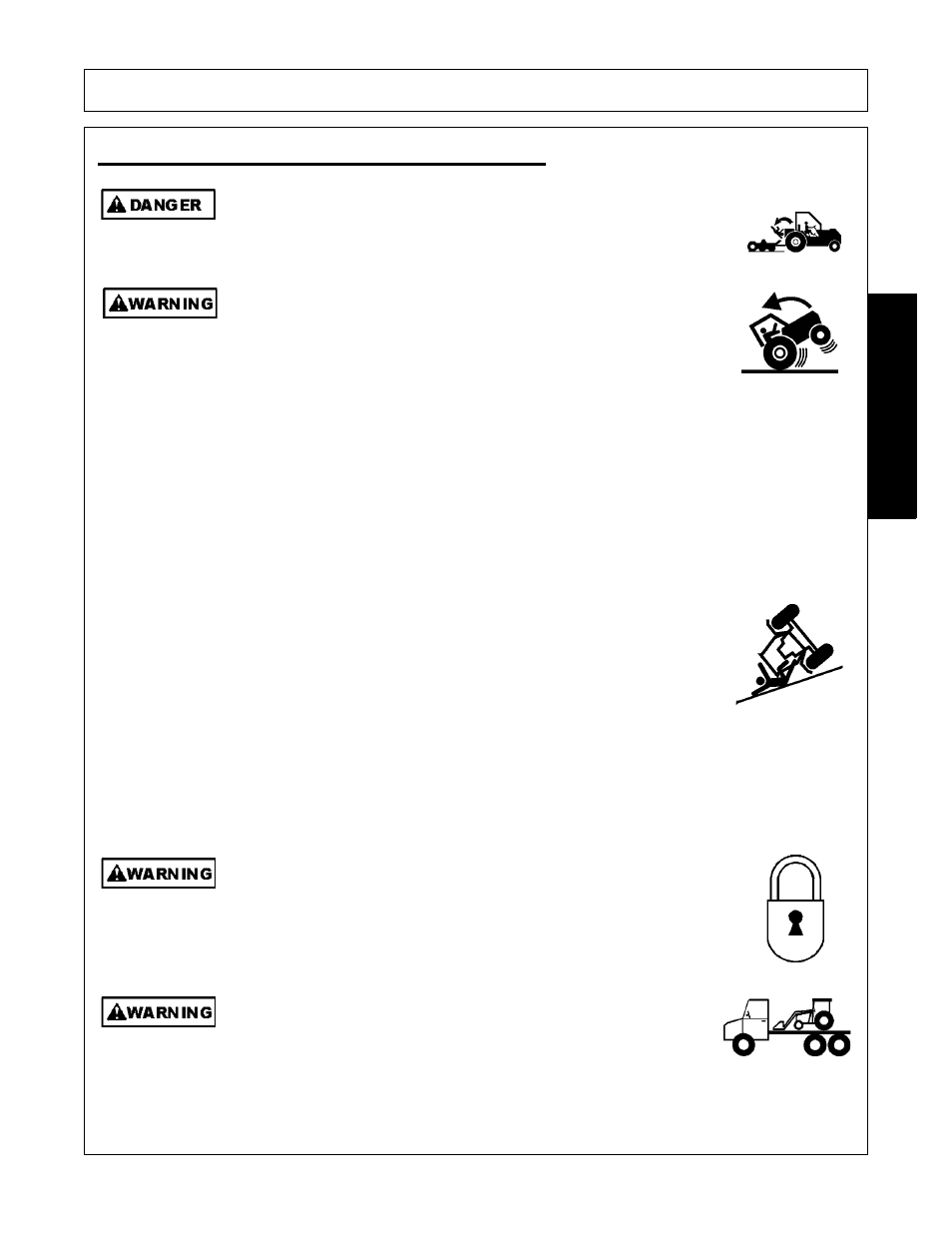 Transporting the tractor and implement, Operation, Opera t ion | Bush Hog 2545 User Manual | Page 81 / 100