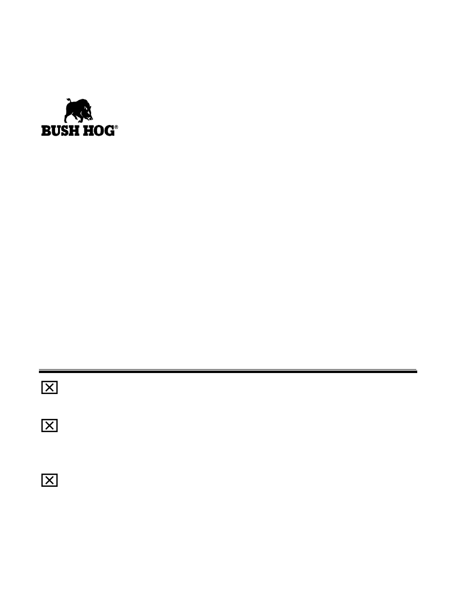 To the owner/operator/dealer | Bush Hog 2545 User Manual | Page 99 / 100