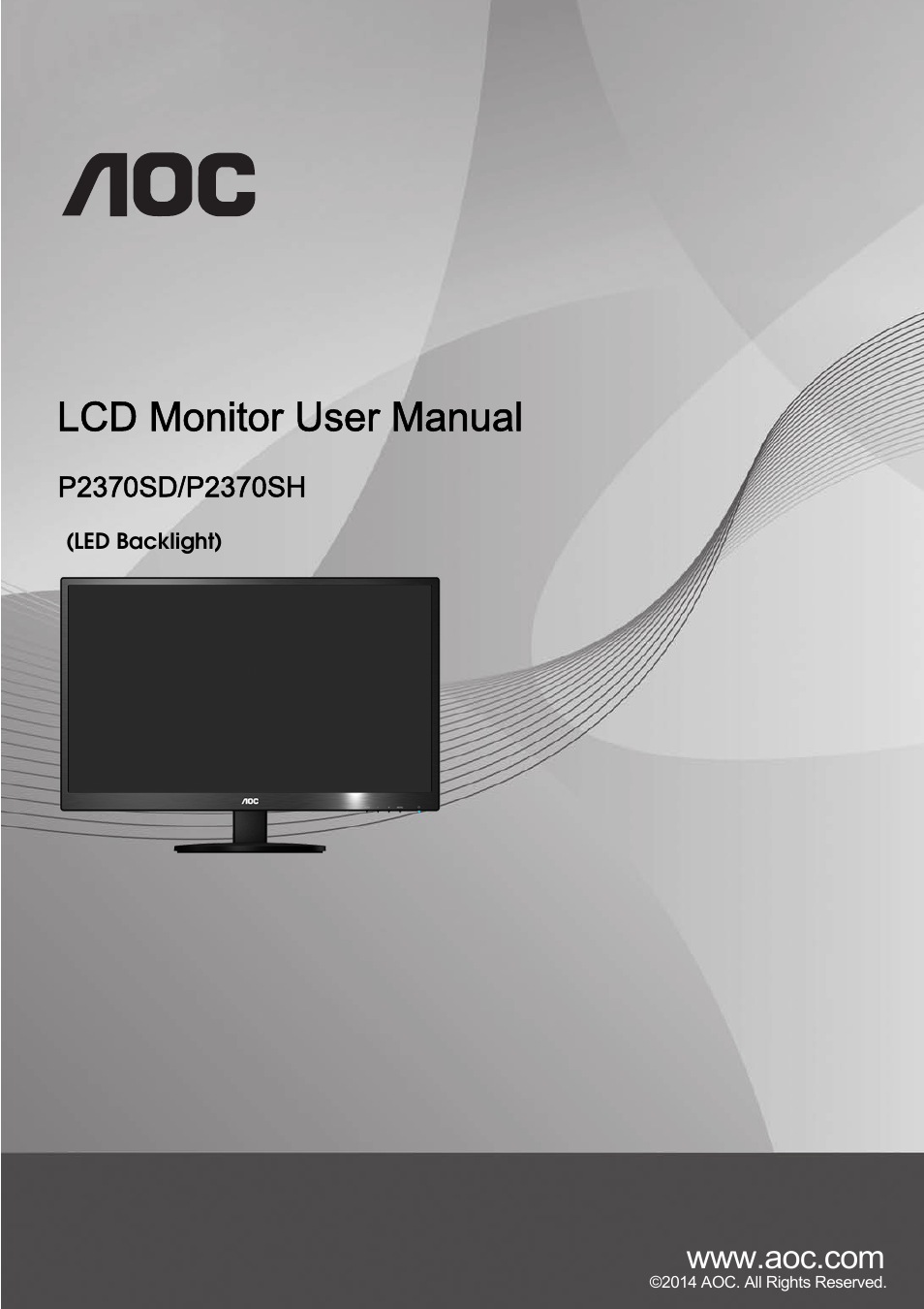 AOC P2370SH User Manual | 72 pages