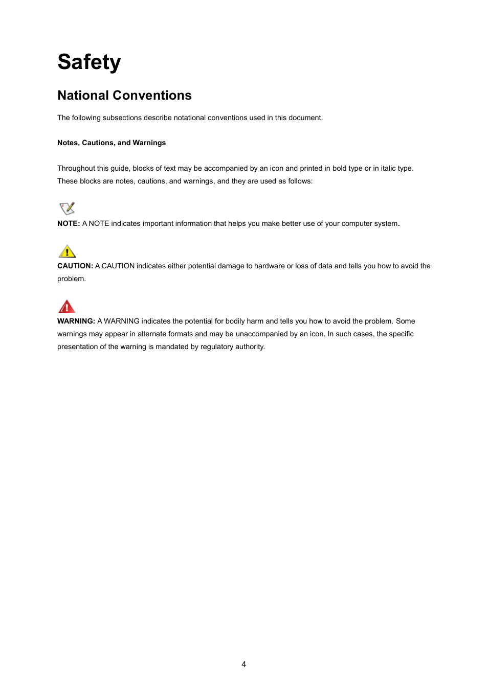 Safety, National conventions | AOC P2370SH User Manual | Page 4 / 72