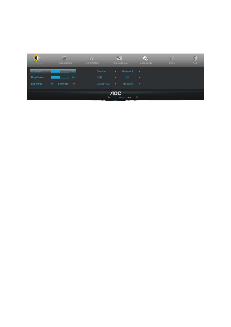 Osd setting | AOC E2250SWDNK User Manual | Page 20 / 76