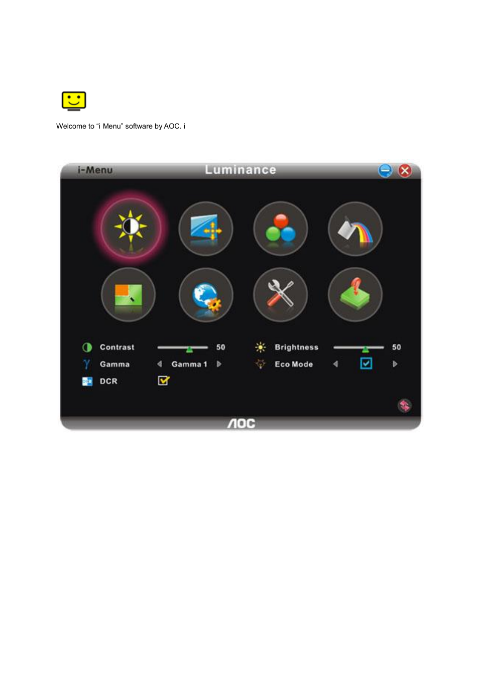 I-menu | AOC E2250SWDNK User Manual | Page 44 / 76