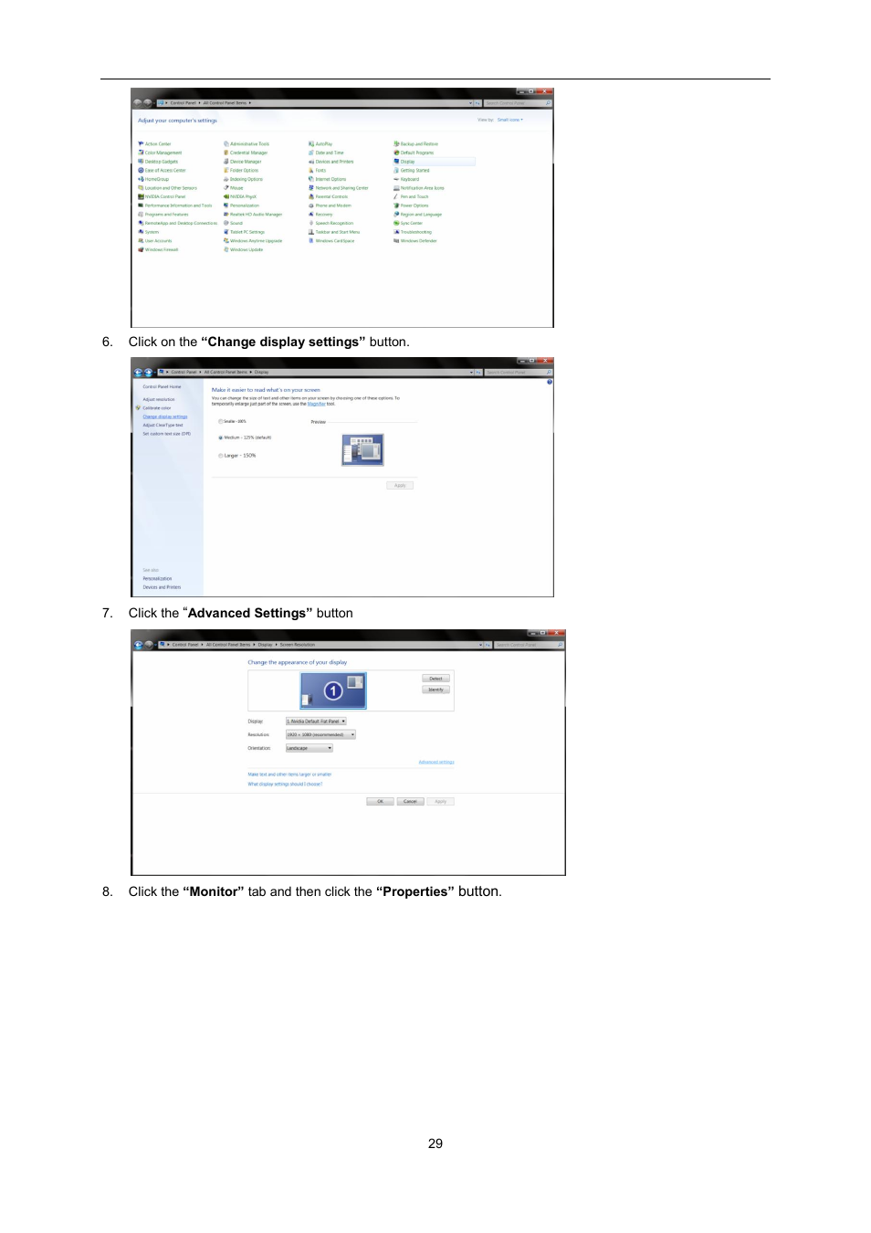 AOC E2451FH User Manual | Page 29 / 56