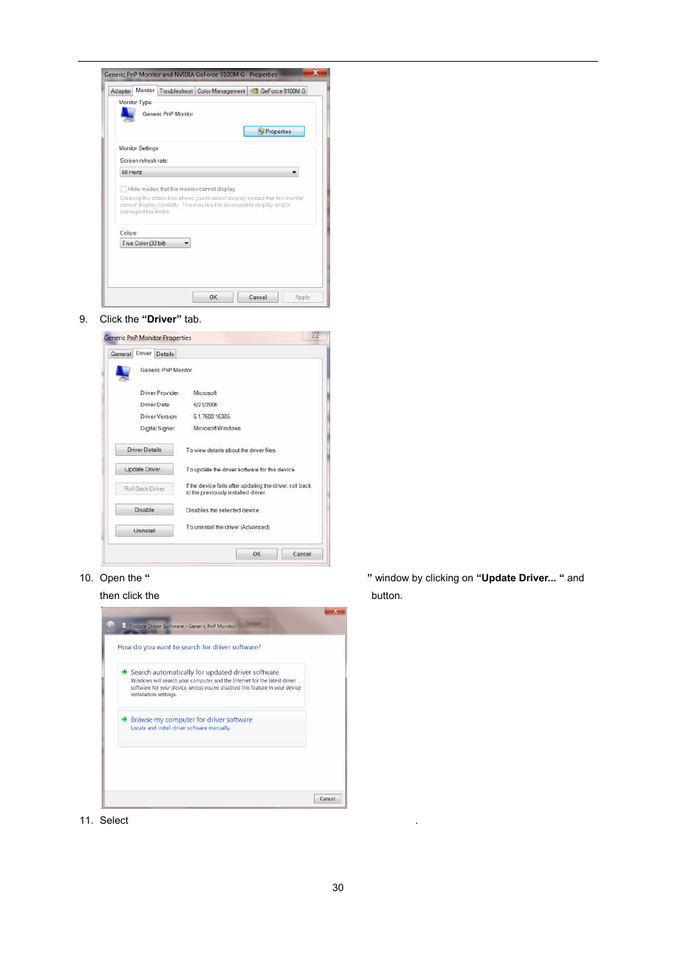 AOC E2451FH User Manual | Page 30 / 56