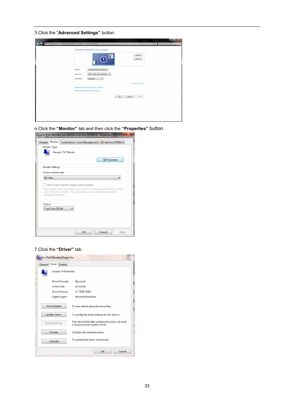 AOC E2451FH User Manual | Page 33 / 56