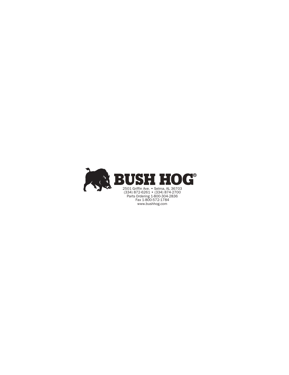 Bush Hog HM2009 User Manual | Page 24 / 24
