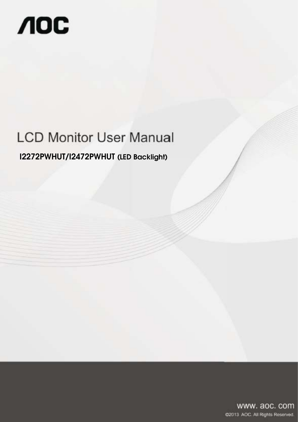 AOC I2472PWHUT User Manual | 70 pages