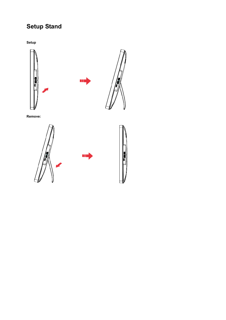 Setup stand | AOC I2472PWHUT User Manual | Page 11 / 70